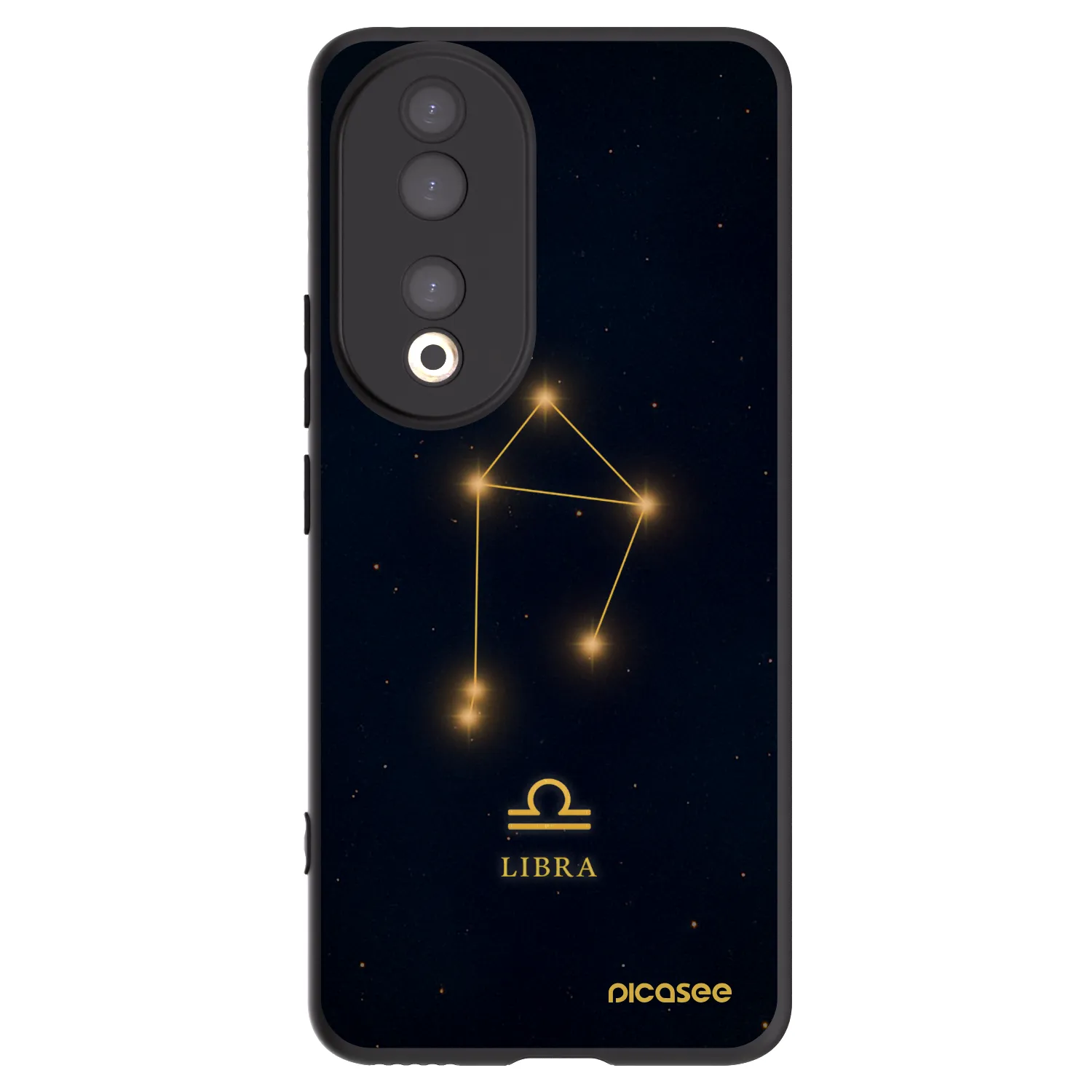 Picasee silikonski črni ovitek za Honor 90 5G - LIBRA