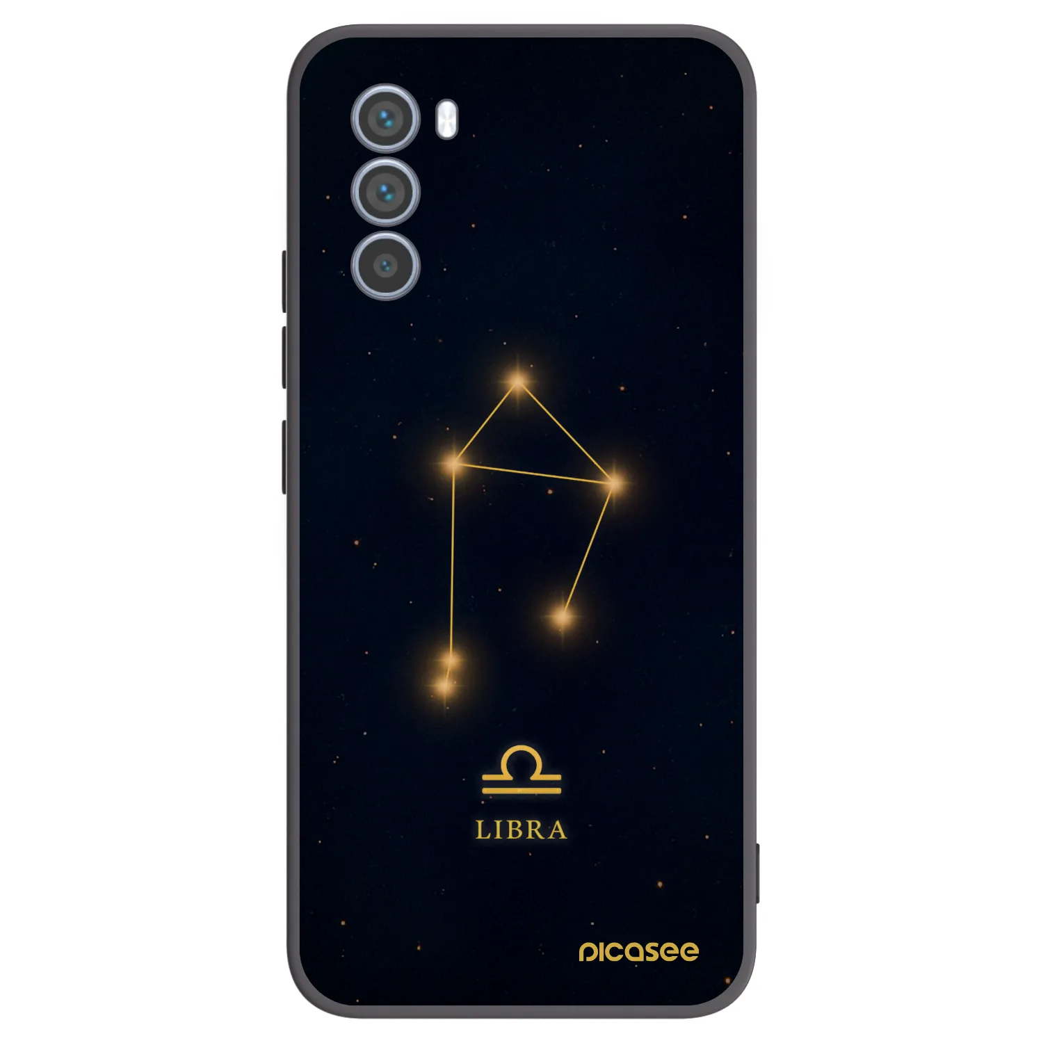 Picasee silikonski črni ovitek za Motorola Moto G62 - LIBRA