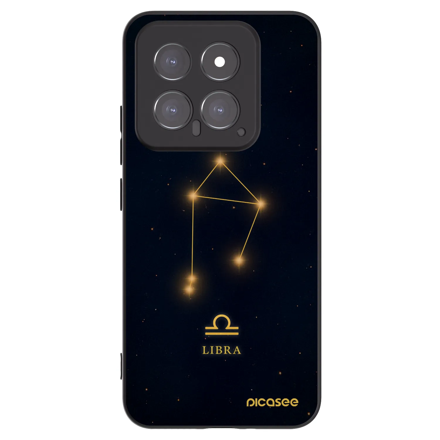 Picasee silikonski črni ovitek za Xiaomi 14 - LIBRA