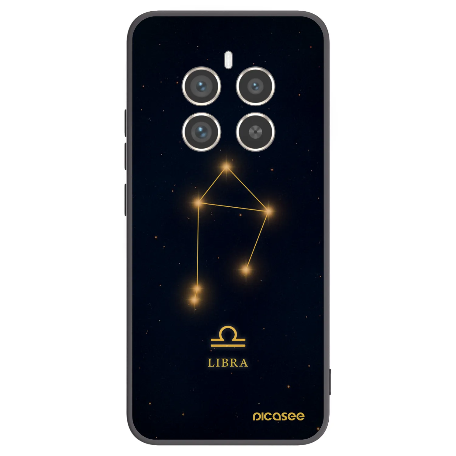 Picasee silikonski črni ovitek za Realme 12 Pro 5G - LIBRA