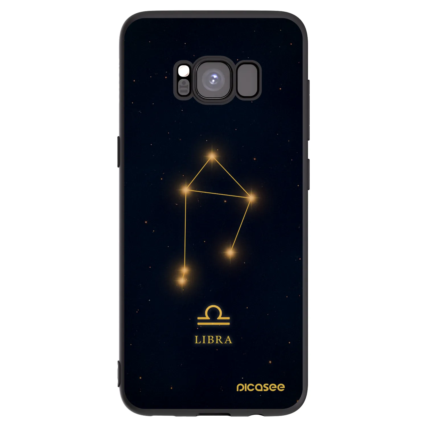 Picasee silikonski črni ovitek za Samsung Galaxy S8 G950F - LIBRA