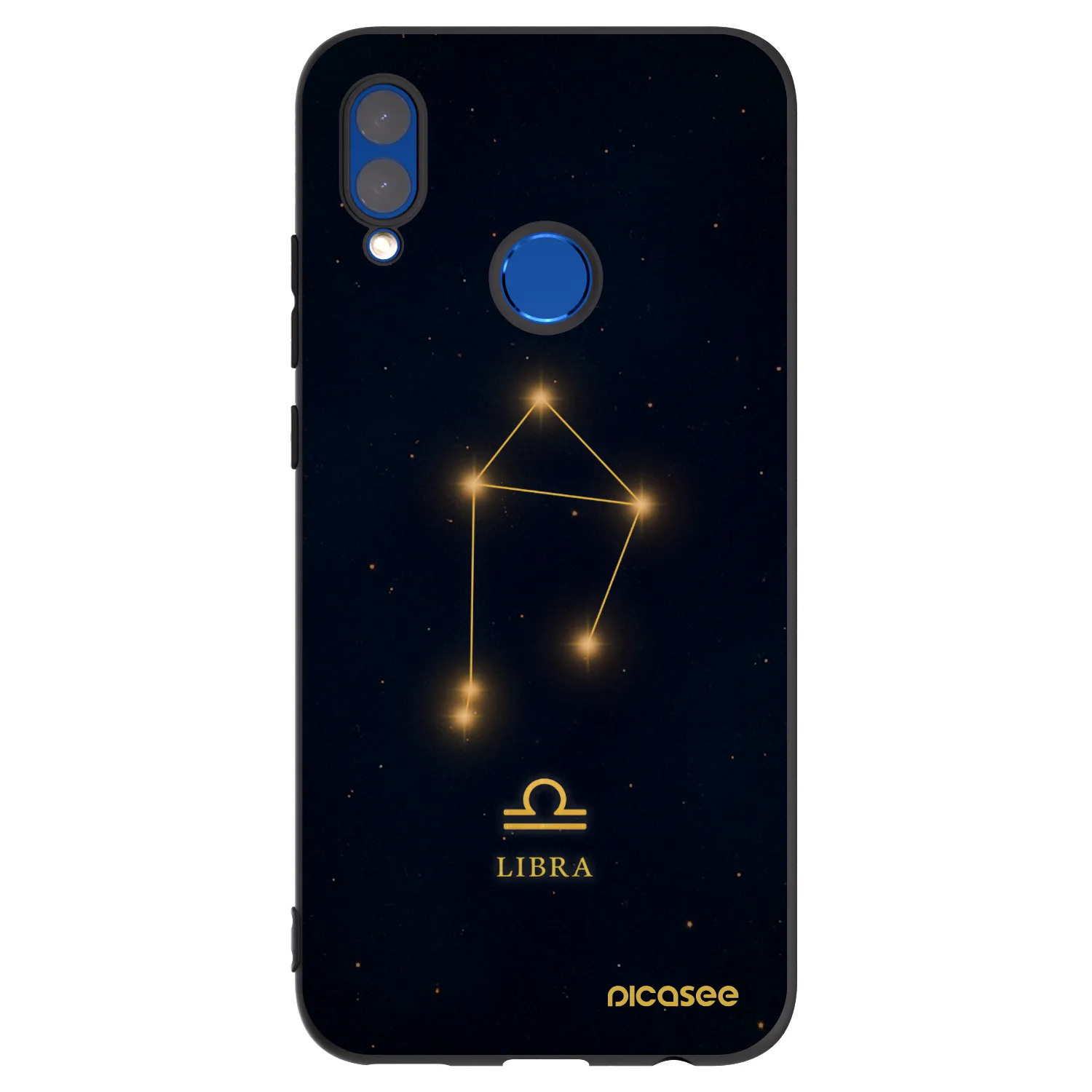 Picasee silikonski črni ovitek za Honor 10 Lite - LIBRA