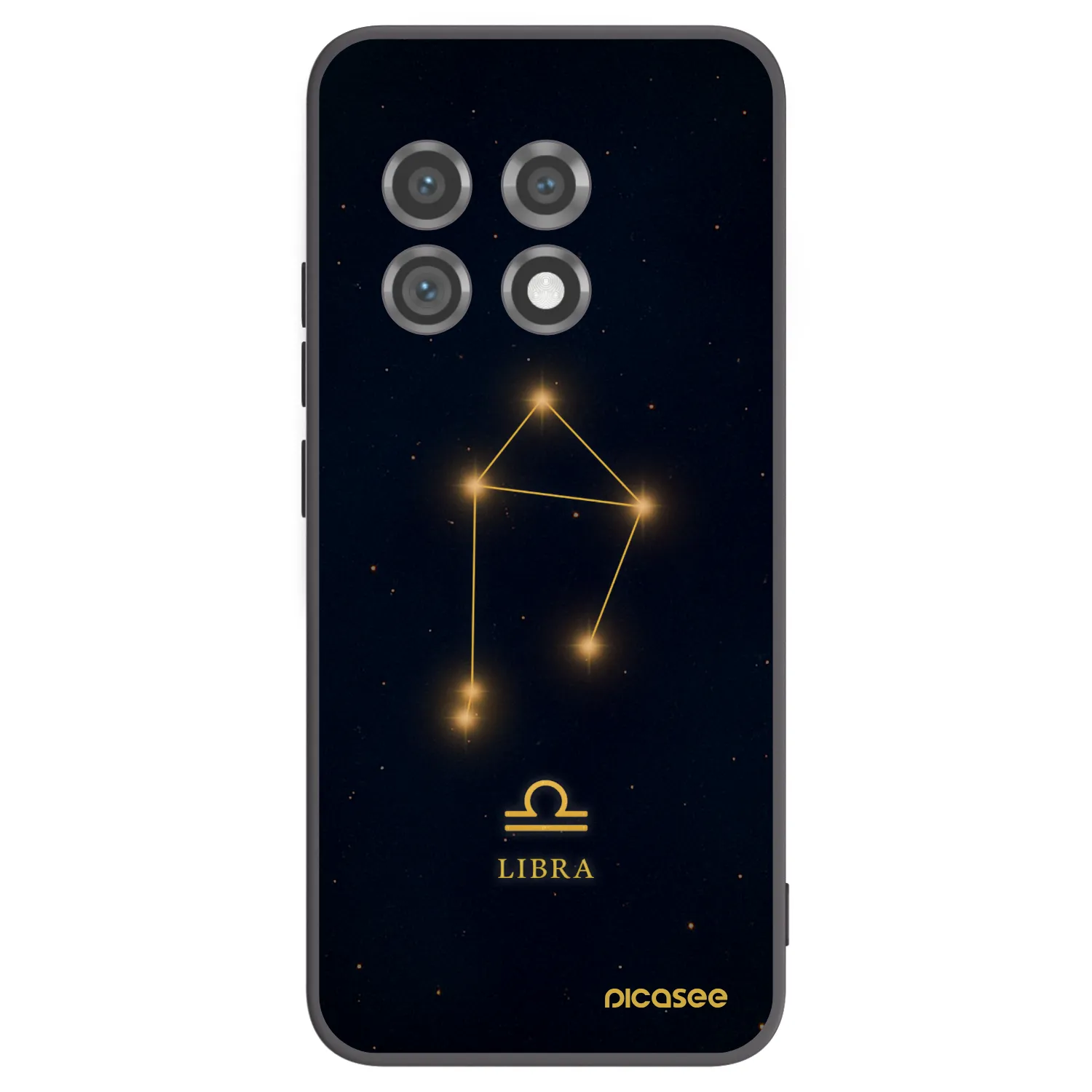Picasee silikonski črni ovitek za OnePlus 11 5G - LIBRA