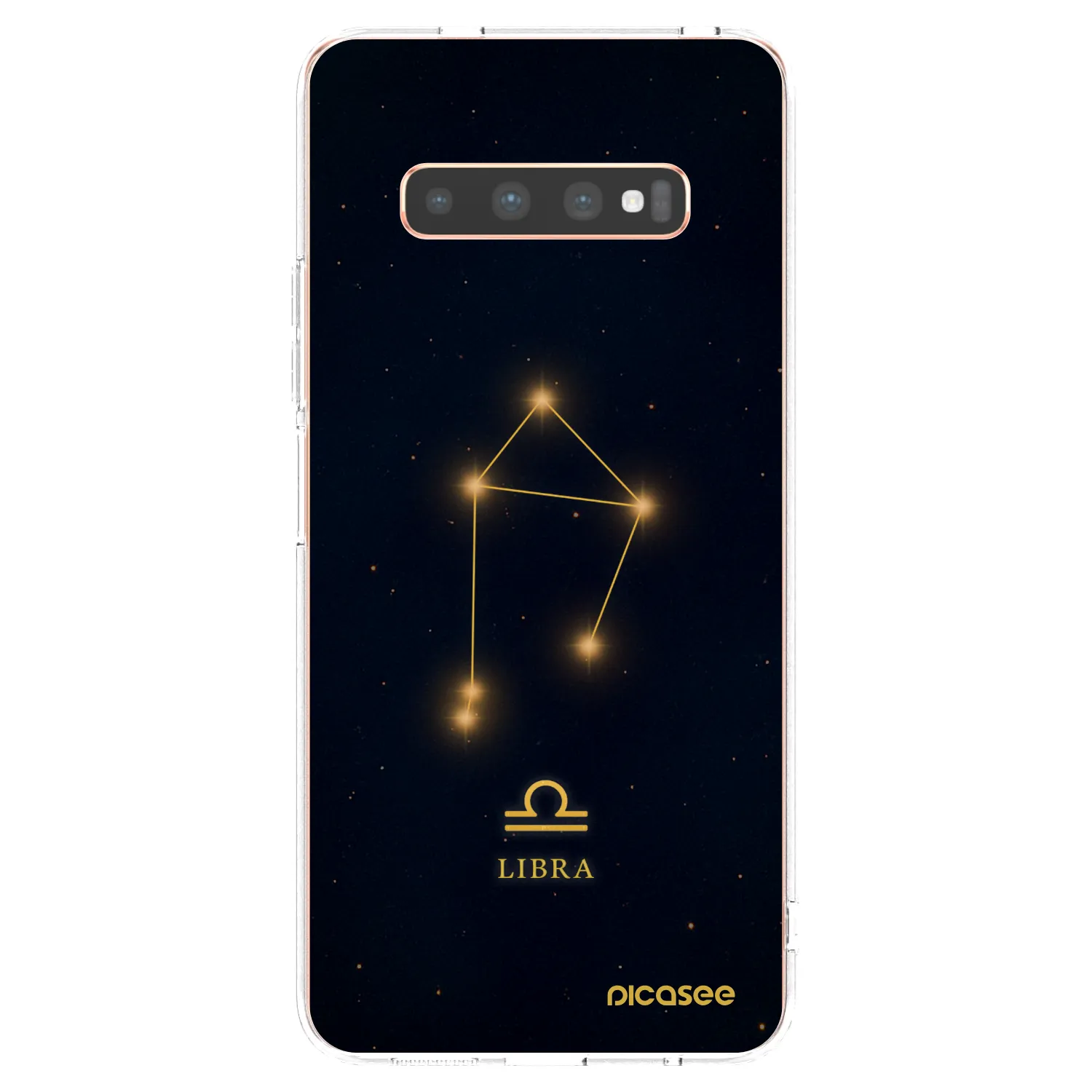 Picasee silikonski prozorni ovitek za Samsung Galaxy S10 Plus G975 - LIBRA