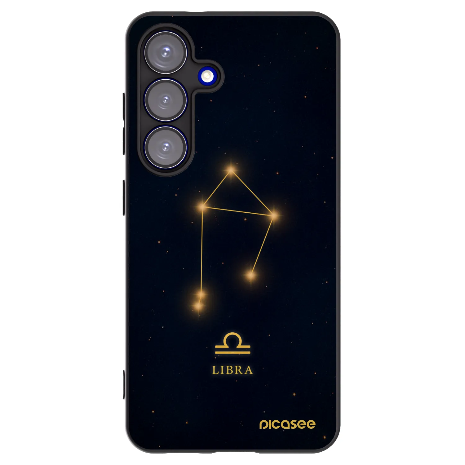 Picasee silikonski črni ovitek za Samsung Galaxy S25 5G - LIBRA