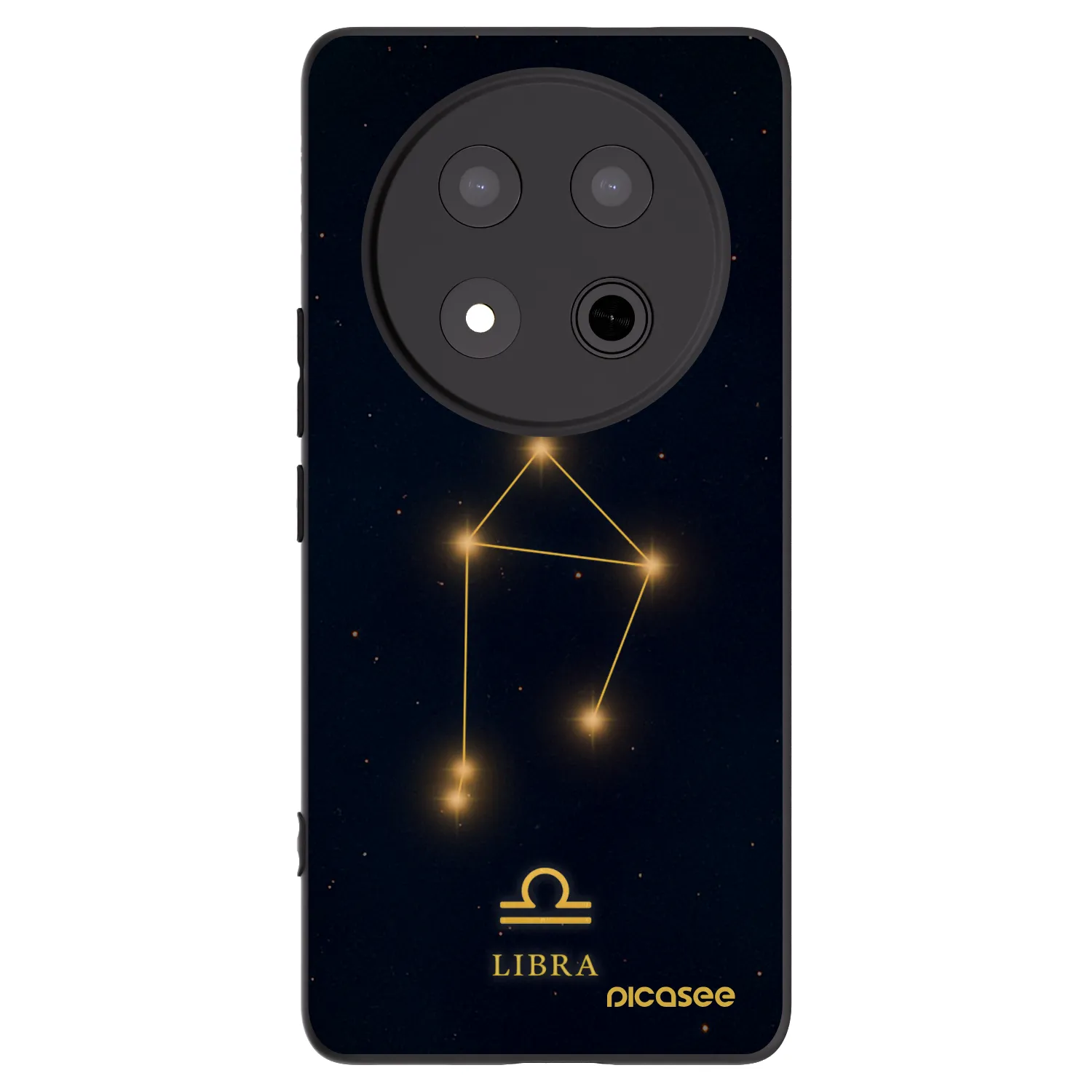 Picasee silikonski črni ovitek za Honor Magic7 Lite 5G - LIBRA