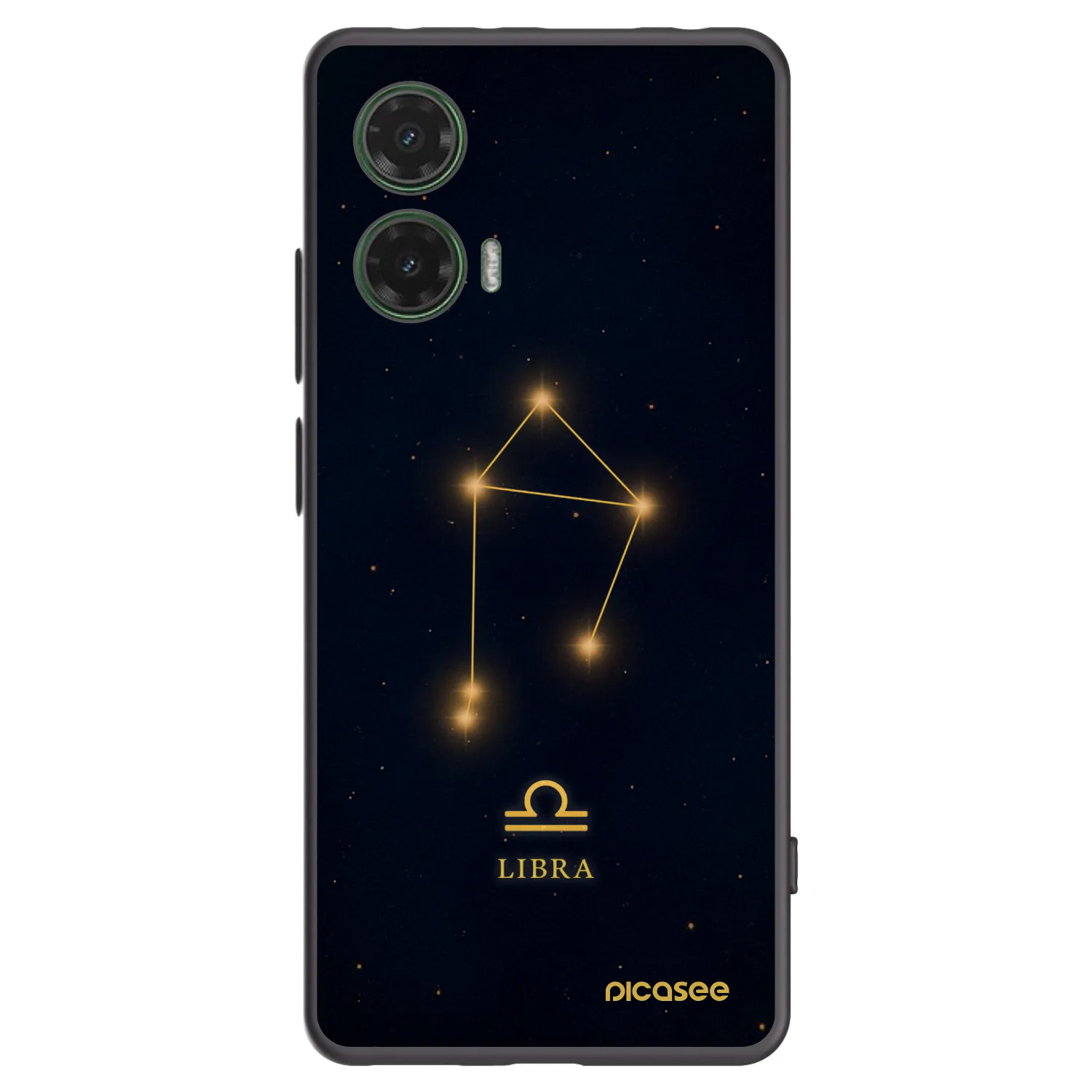 Picasee silikonski črni ovitek za Motorola Moto G35 5G - LIBRA