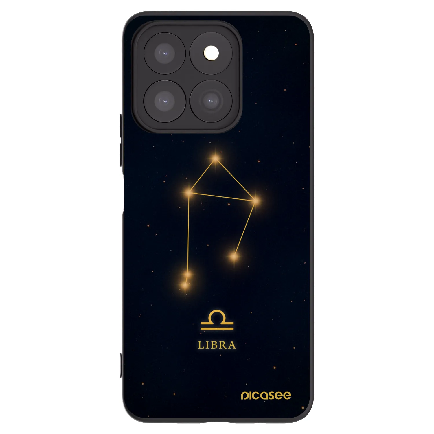 Picasee silikonski črni ovitek za Honor X8c - LIBRA