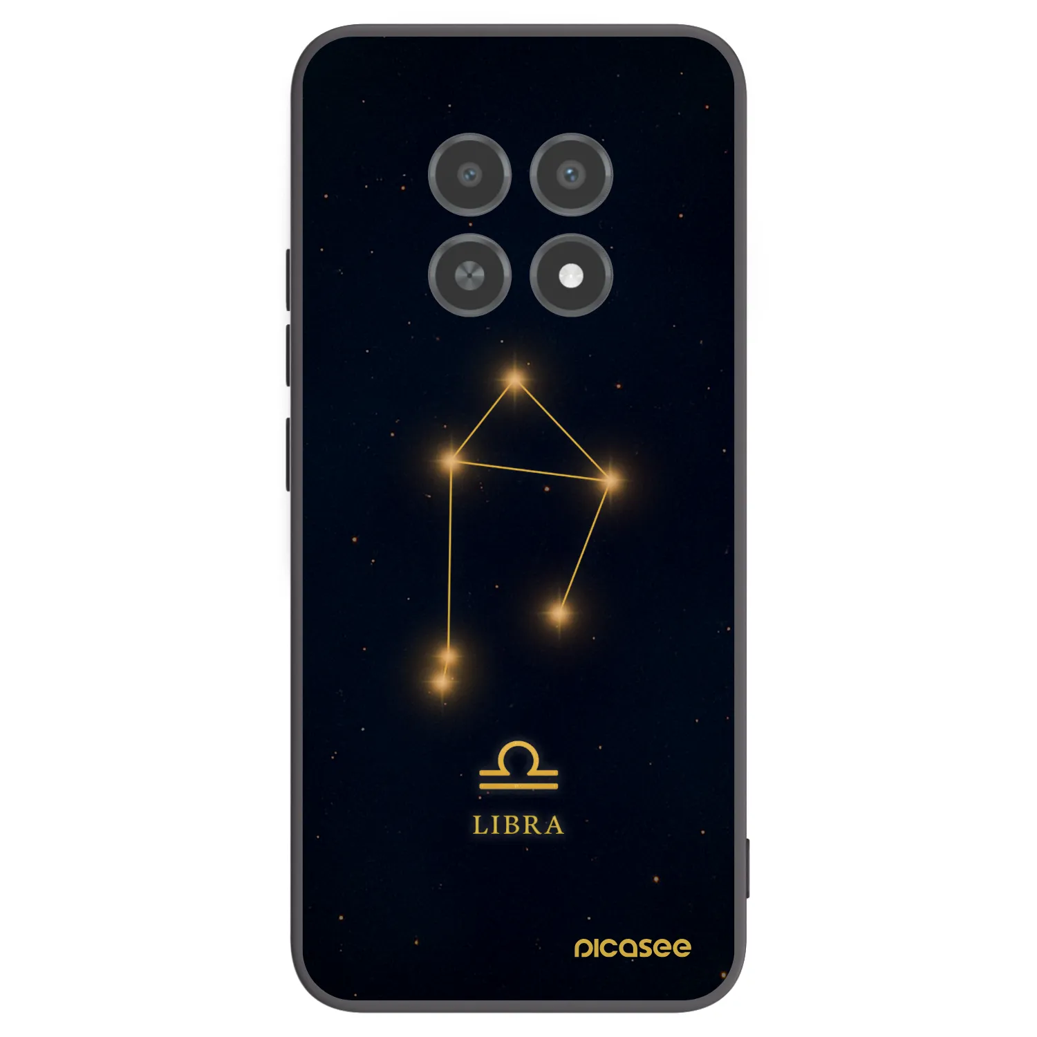 Picasee silikonski črni ovitek za Realme 12X - LIBRA