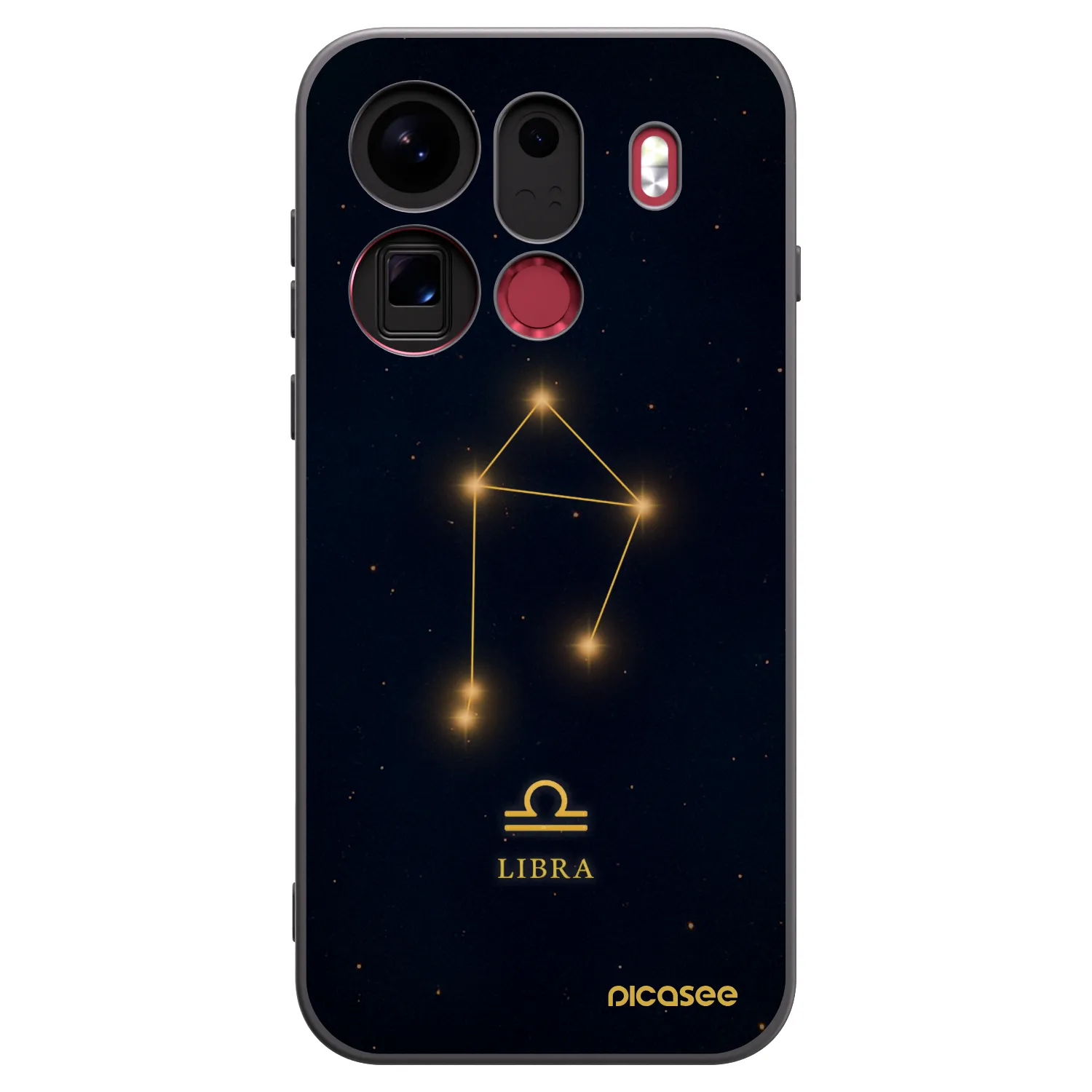 Picasee silikonski črni ovitek za OPPO Find X9 Pro - LIBRA