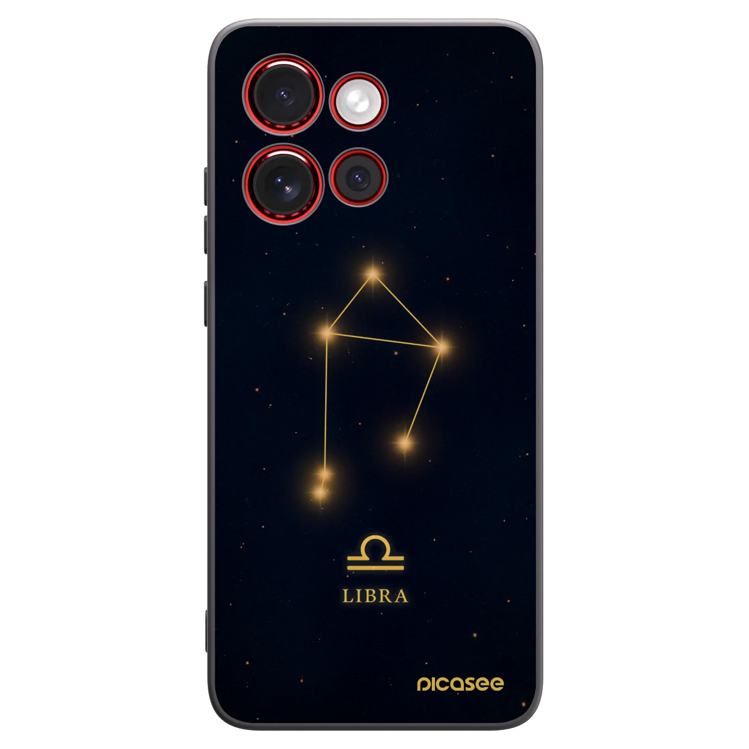 Picasee silikonski črni ovitek za Motorola Edge 60 Neo 5G - LIBRA