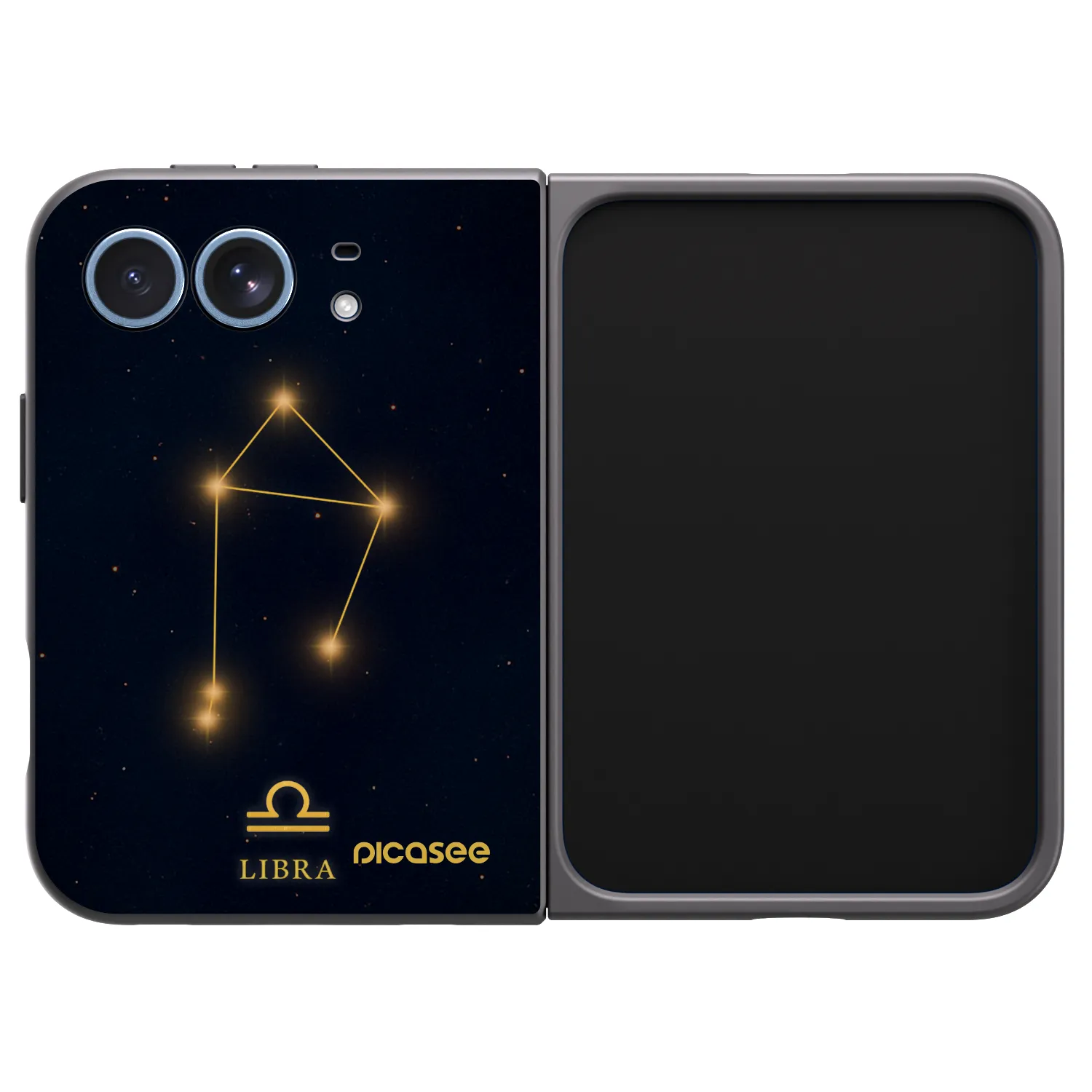 Picasee silikonski črni ovitek za Apple iPhone Duo - LIBRA
