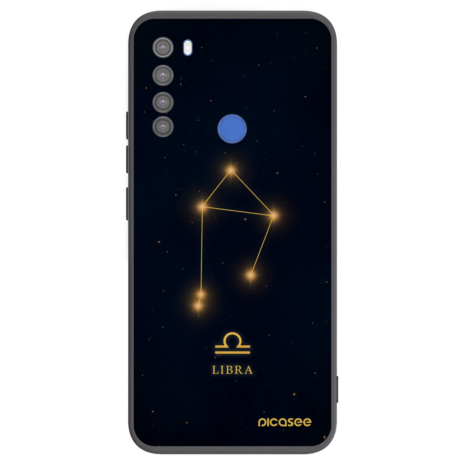 Picasee silikonski črni ovitek za Xiaomi Redmi Note 8T - LIBRA