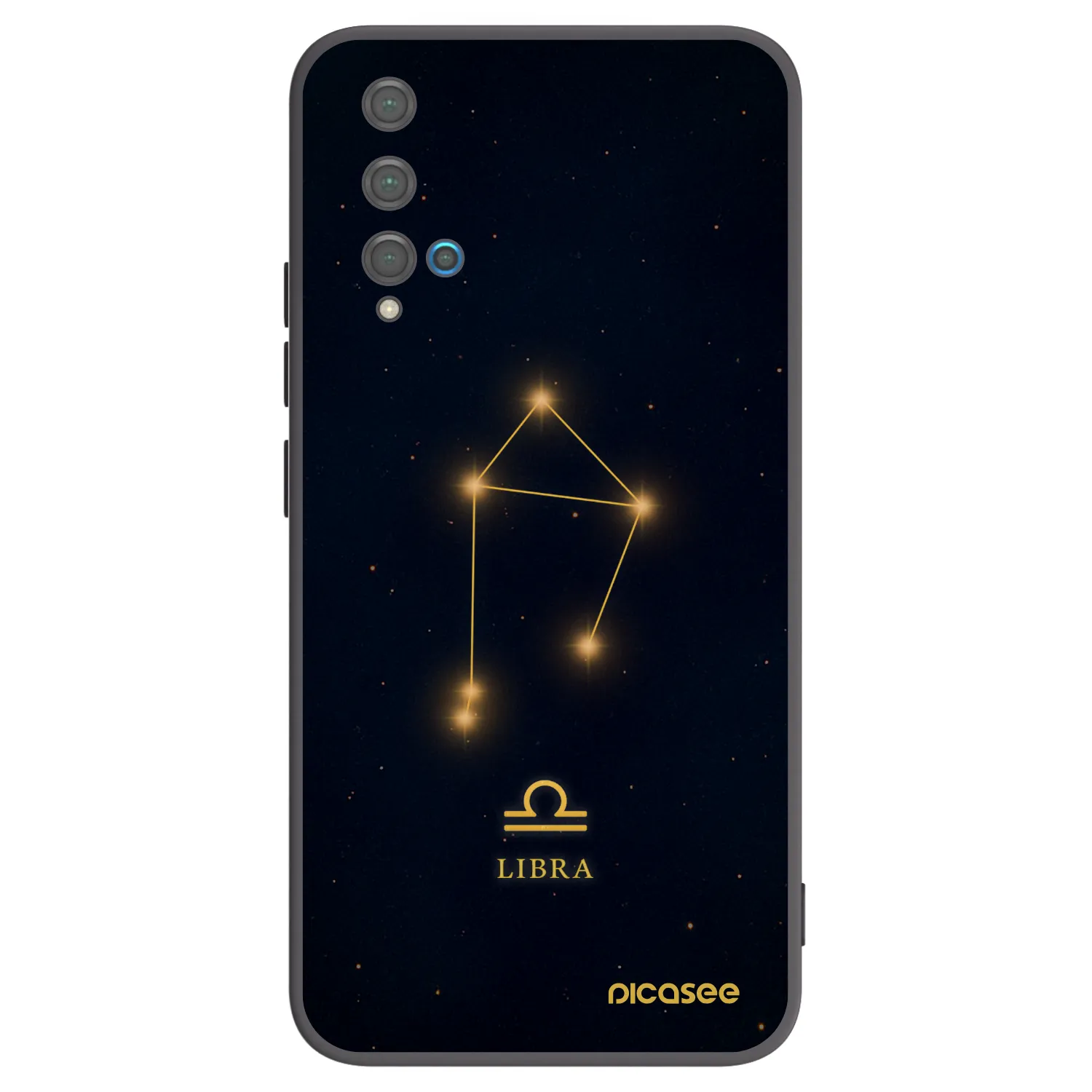 Picasee silikonski črni ovitek za Huawei Nova 5T - LIBRA