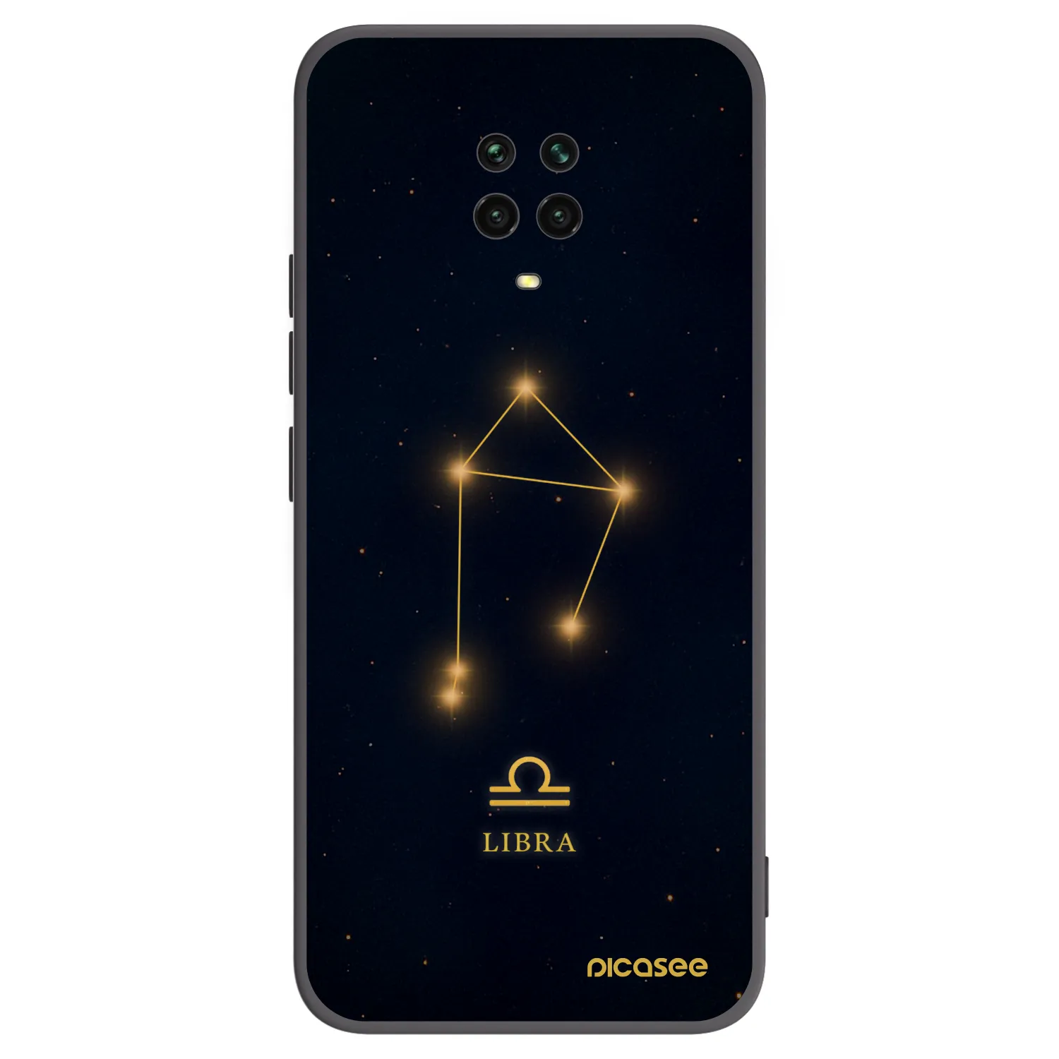 Picasee silikonski črni ovitek za Xiaomi Redmi Note 9 Pro - LIBRA