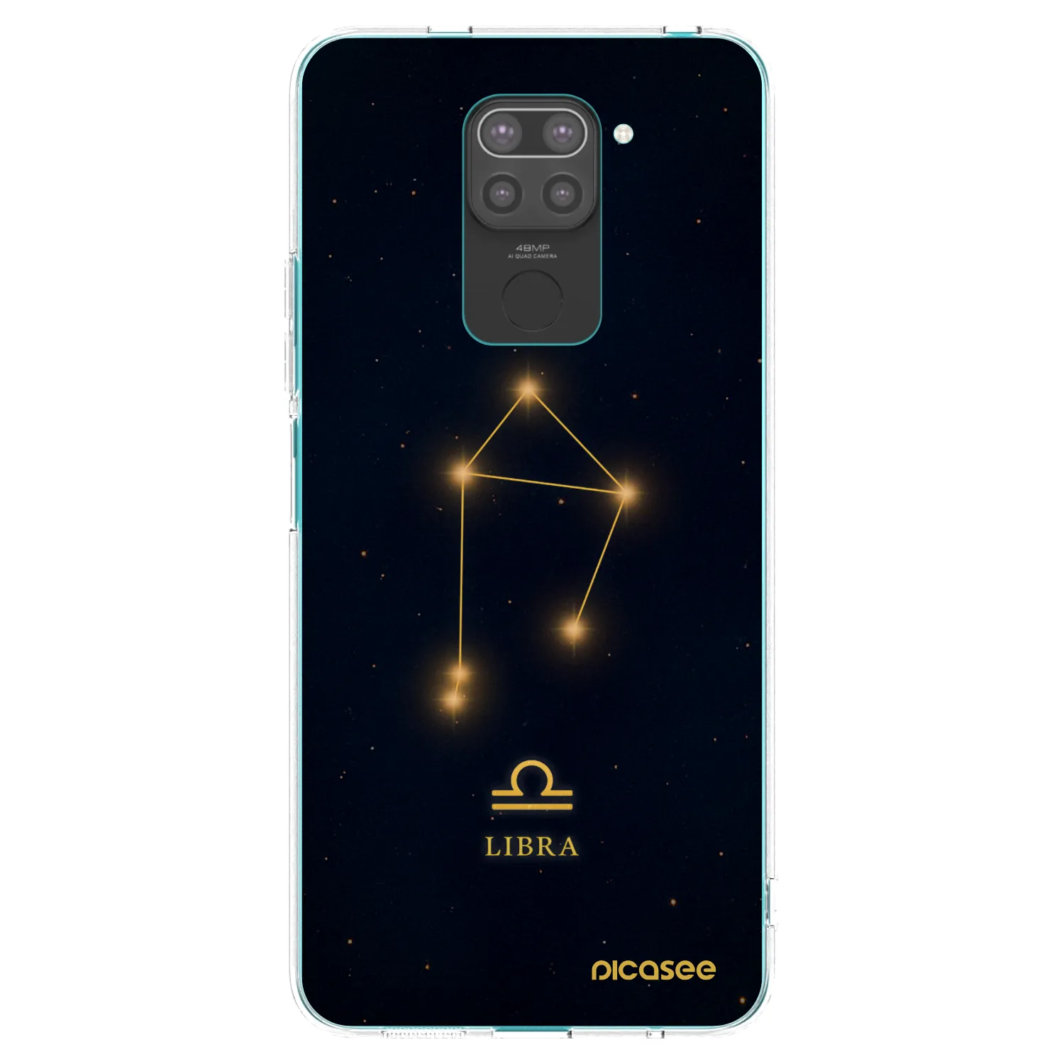 Picasee silikonski črni ovitek za Xiaomi Redmi Note 9 - LIBRA