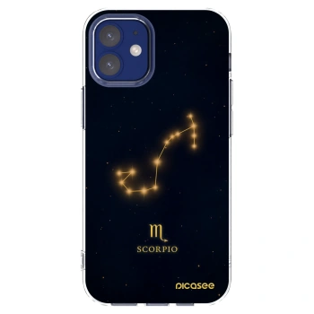 Picasee silikonski prozorni ovitek za Apple iPhone 12 mini - SCORPIO