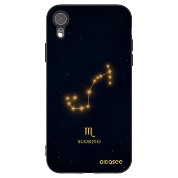Picasee silikonski črni ovitek za Apple iPhone XR - SCORPIO