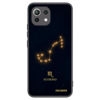 Picasee silikonski črni ovitek za Xiaomi 11 Lite 5G NE - SCORPIO
