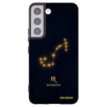 Picasee silikonski črni ovitek za Samsung Galaxy S22 5G - SCORPIO