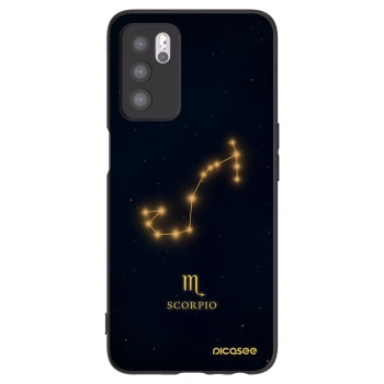 Picasee silikonski črni ovitek za OPPO A16s - SCORPIO