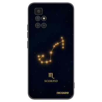 Picasee silikonski črni ovitek za Xiaomi Redmi 10 (2022) - SCORPIO