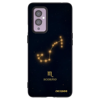 Picasee silikonski črni ovitek za OnePlus 9 - SCORPIO