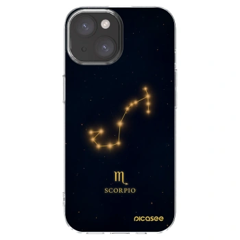 Picasee silikonski prozorni ovitek za Apple iPhone 15 - SCORPIO
