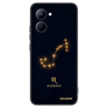 Picasee silikonski črni ovitek za Realme C33 (2023) - SCORPIO