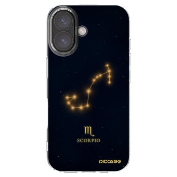 Picasee silikonski prozorni ovitek za Apple iPhone 16 - SCORPIO