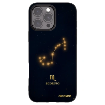 Picasee silikonski črni ovitek za Apple iPhone 16 Pro Max - SCORPIO