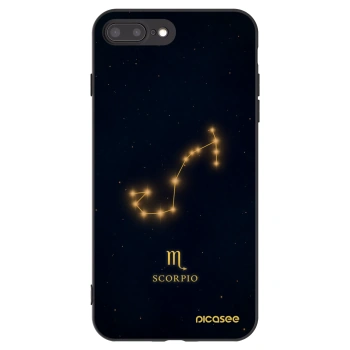 Picasee silikonski črni ovitek za Apple iPhone 8 Plus - SCORPIO