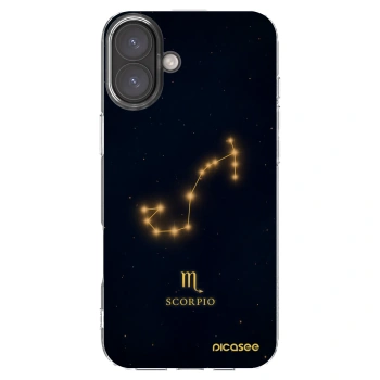 Picasee silikonski prozorni ovitek za Apple iPhone 16 Plus - SCORPIO