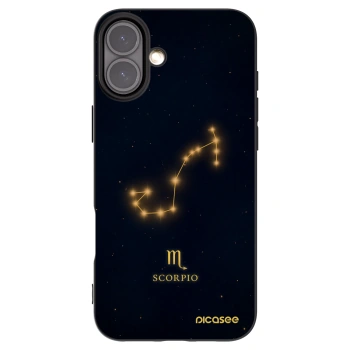 Picasee silikonski črni ovitek za Apple iPhone 16 Plus - SCORPIO