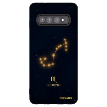 Picasee silikonski črni ovitek za Samsung Galaxy S10 G973 - SCORPIO