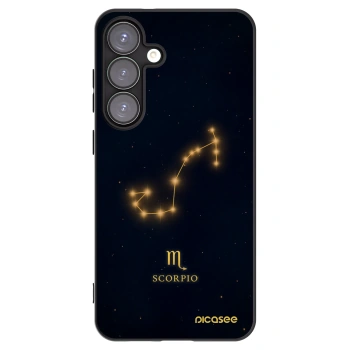 Picasee silikonski črni ovitek za Samsung Galaxy S25+ 5G - SCORPIO