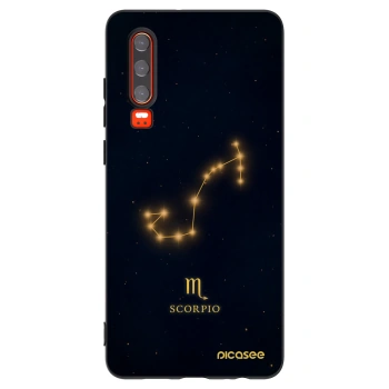 Picasee silikonski črni ovitek za Huawei P30 - SCORPIO