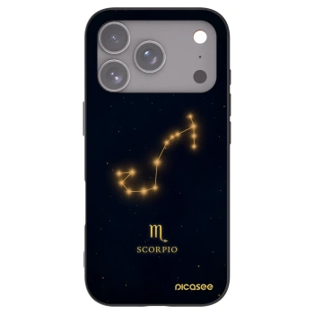 Picasee silikonski črni ovitek za Apple iPhone 17 Pro - SCORPIO