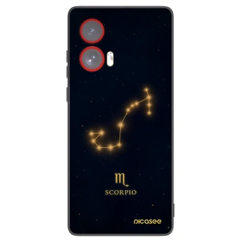 Picasee silikonski črni ovitek za Motorola Edge 50 Fusion - SCORPIO