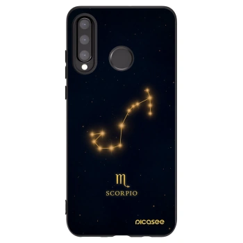 Picasee silikonski črni ovitek za Huawei P30 Lite - SCORPIO