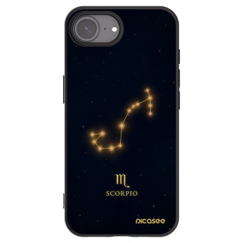 Picasee silikonski črni ovitek za Apple iPhone 17e - SCORPIO