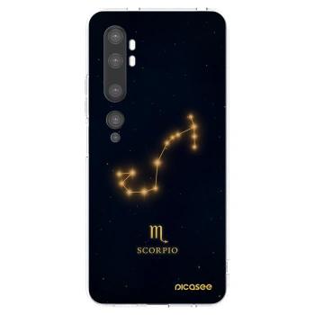 Picasee silikonski prozorni ovitek za Xiaomi Mi Note 10 (Pro) - SCORPIO