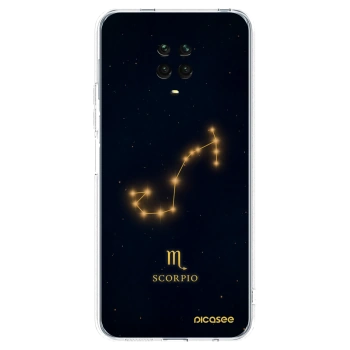Picasee silikonski prozorni ovitek za Xiaomi Redmi Note 9 Pro - SCORPIO
