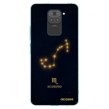 Picasee silikonski črni ovitek za Xiaomi Redmi Note 9 - SCORPIO