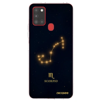 Picasee silikonski prozorni ovitek za Samsung Galaxy A21s - SCORPIO