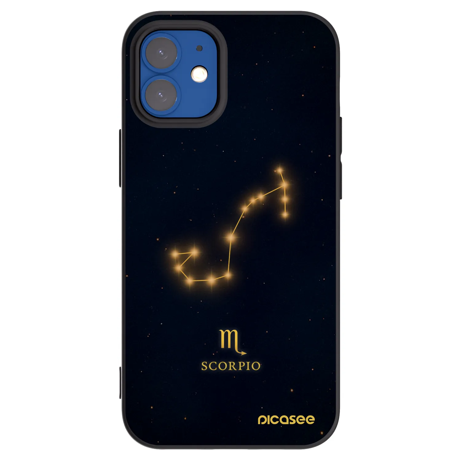 Picasee silikonski črni ovitek za Apple iPhone 12 mini - SCORPIO