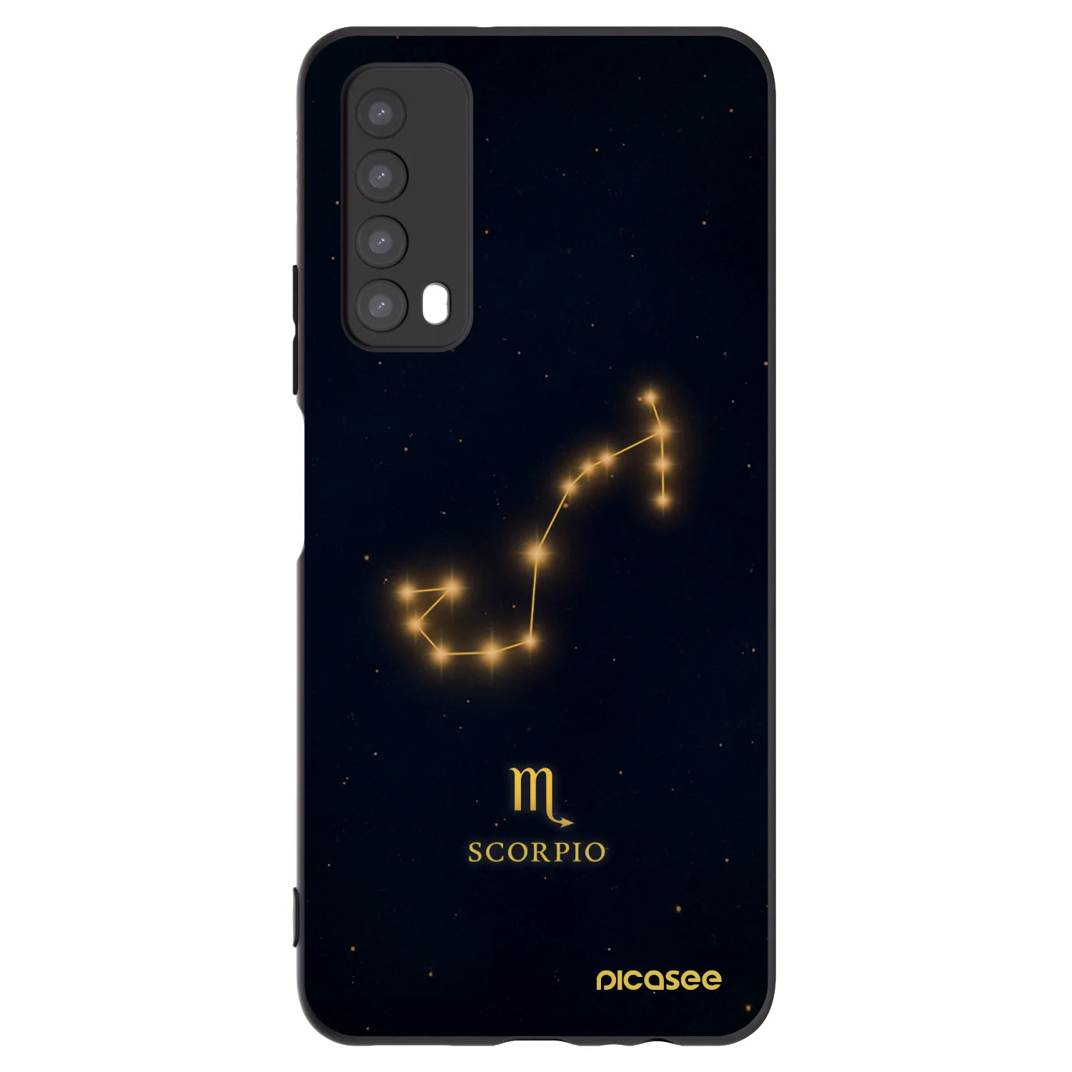 Picasee silikonski črni ovitek za Huawei P Smart 2021 - SCORPIO