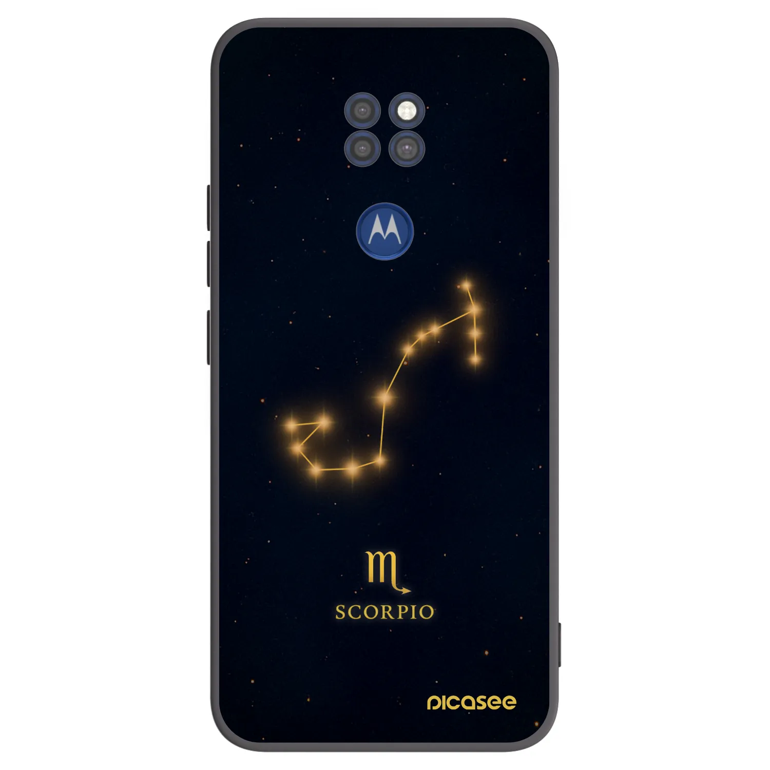 Picasee silikonski črni ovitek za Motorola Moto G9 Play - SCORPIO