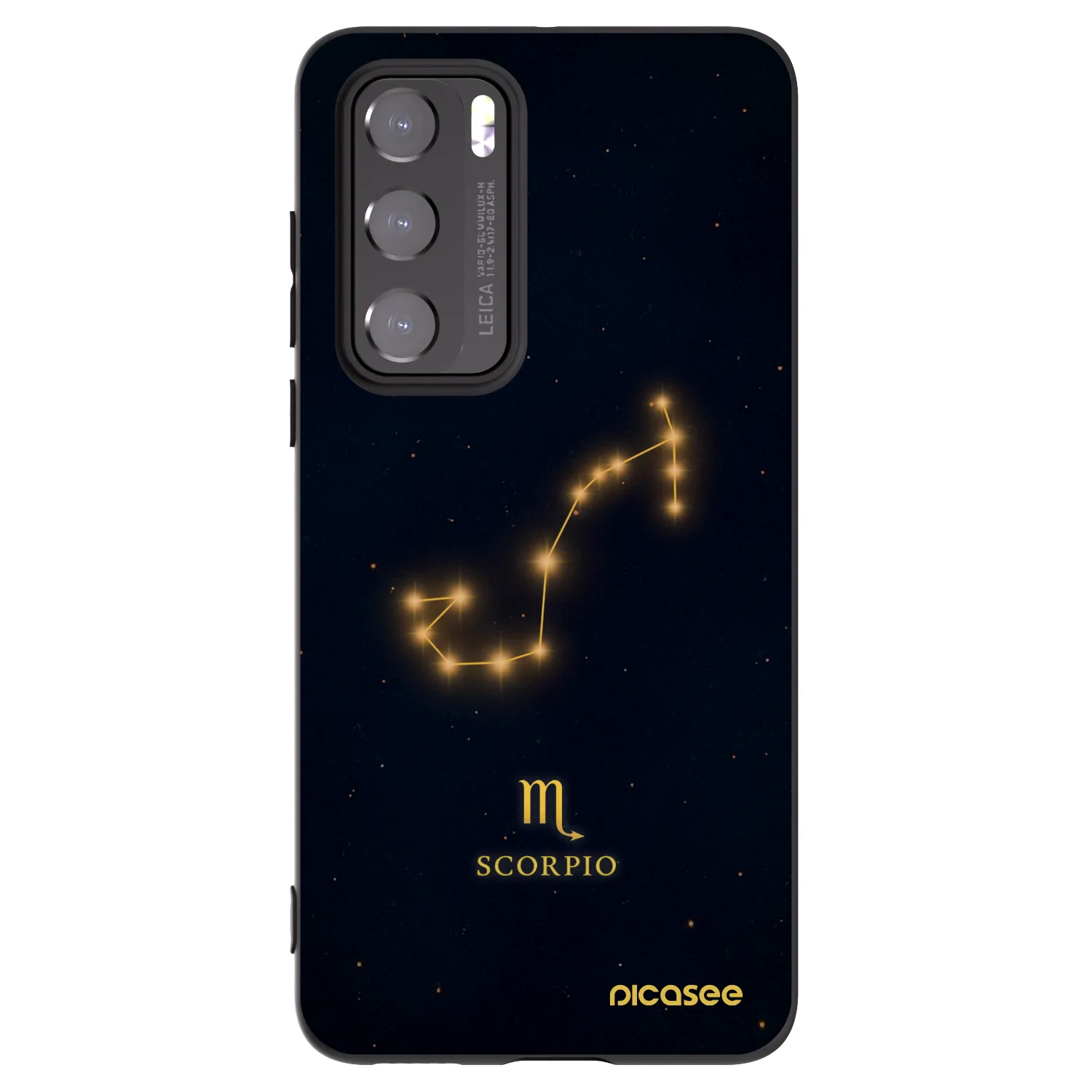 Picasee silikonski črni ovitek za Huawei P40 - SCORPIO