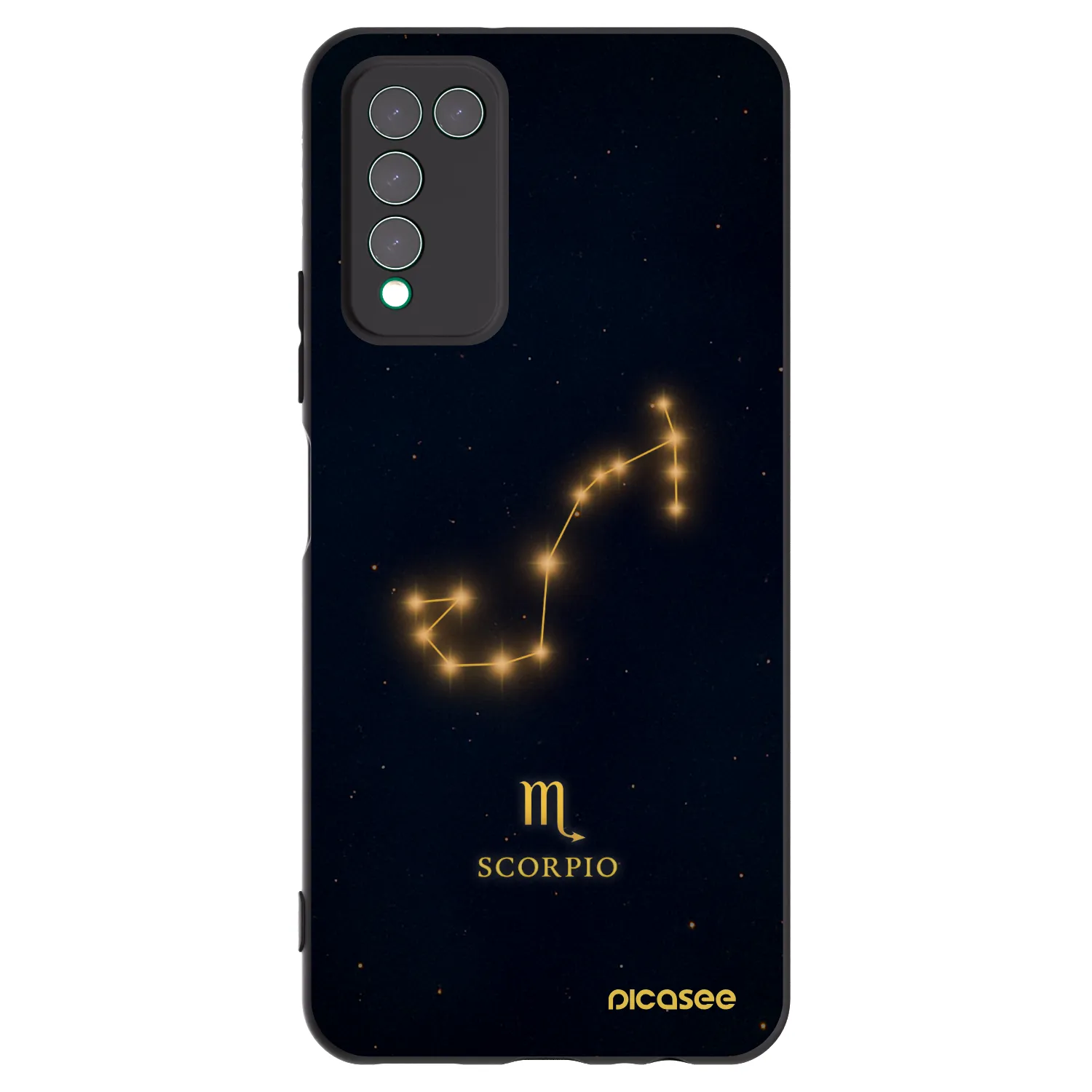 Picasee silikonski črni ovitek za Honor 10X Lite - SCORPIO